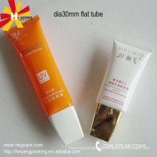 Oval tube plastic cosmetic packaging